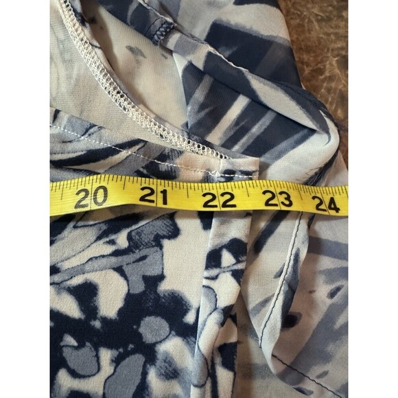 Chicos Easywear Women’s 3 US XL Layered Chiffon Kimono Style Casual Tunic Top - Picture 9 of 14